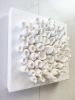"Pure white #2" | Wall Sculpture in Wall Hangings by Natasha Kanevski. Item made of canvas compatible with minimalism and contemporary style