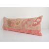 Muted Color Antique Carpet Rug Pillow, Unique Long Soft | Cushion in Pillows by Vintage Pillows Store. Item composed of cotton