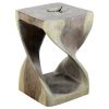 Haussmann® Original Wood Twist Stool 10 X 10 X 16 In | Chairs by Haussmann®