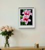 Desire - Framed Original Pink Lily Painting - Floral Hyper Realism | Oil And Acrylic Painting in Paintings by Eman's Gallery