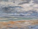 Plage De Saint Aubin / Saint Aubin Beach | Oil And Acrylic Painting in Paintings by Sophie DUMONT