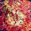 Love Burns – Red & Gold Abstract Acrylic Painting | Oil And Acrylic Painting in Paintings by Eman's Gallery