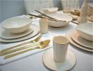 Handmade Easter Dinnerware Set - White Ceramic Plates | Dinnerware by YomYomceramic. Item made of ceramic
