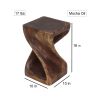 Haussmann® Original Wood Twist Stool 10 X 10 X 16 In | Chairs by Haussmann®