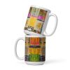 Coffee Mug - The Hearth Quilt - Folk Patchwork Art | Work by Eman's Gallery
