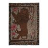 Vintage Anatolian Gabbeh Lion Kilim Rug 6'12'' x 10'1'' | Runner Rug in Rugs by Vintage Pillows Store. Item composed of cotton and fiber