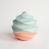 Spherical in Strawberry Pistachio | Vase in Vases & Vessels by by Alejandra Design. Item made of ceramic