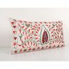 Red Tree of Life Pillow Case Made Out of a Vintage Uzbek Sam | Cushion in Pillows by Vintage Pillows Store