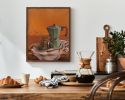 Moka Pot and Spider Plant | Prints by The Ugly Cat Studio