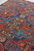 Beautiful Antique Navy and Rust Elephant Track Inspired | Area Rug in Rugs by The Loom House. Item composed of cotton and fiber
