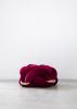 (L) Burgundy Knot Ottoman | Benches & Ottomans by Knots Studio