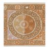 Vintage Suzani Bedspread with Pastel Colors, Tan Old Embroid | Tablecloth in Linens & Bedding by Vintage Pillows Store
