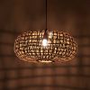Orion Flat Ball Hanging Lamp | Pendants by Home Blitz. Item made of wood & metal compatible with country & farmhouse and modern style