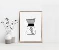 Coffee Print, Chemex Artwork, Pour Over Coffee Illustration | Prints by Carissa Tanton. Item composed of paper