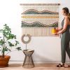 Woven Wall Tapestry - ADRIANA | Wall Hangings by Rianne Aarts / Teddy and Wool Studio. Item made of cotton with fiber