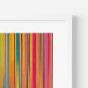 Fine Irregular Stripe Colour Study Print | Prints in Paintings by Amelia Coward