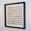 One Hundred Map Dots Collage | Paintings by Amelia Coward