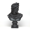 Black Apollo XL Greek God Head Candle - Roman Bust Figure | Ornament in Decorative Objects by Agora Home. Item in minimalism or contemporary style