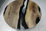Custom 36" Diameter, Round Walnut Wood | Dining Table in Tables by LuxuryEpoxyFurniture. Item composed of wood & synthetic