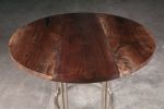 Round Black Walnut Dining Table | Tables by Urban Lumber Co.. Item made of walnut with steel