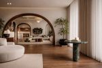 Marylou Verde Levanto Marble Round Table | Dining Table in Tables by HamamDecor LLC