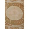 Hand Embroidered Suzani Quilt - Muted Color Green Uzbek Tabl | Tablecloth in Linens & Bedding by Vintage Pillows Store