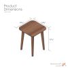 Handcrafted Walnut Stool, Mid-Century Modern Side Table, Plant Stand | Chairs by Spacecraft Furnishing