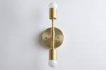 Gold Sconce Light - Brass Wall Light - Model No. 7981 | Sconces by Peared Creation. Item composed of brass