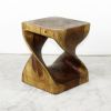 Haussmann® Original Wood Twist Stool 10 in SQ x 12 in | Chairs by Haussmann®