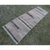 Striped Turkish Kilim Runner From Anatolia 2'2'' x 6'11'' | Runner Rug in Rugs by Vintage Pillows Store. Item composed of wool & fiber
