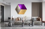 Hexagon Art / Mirrored Acrylic Art / Wall Art / Made In USA/ | Wall Sculpture in Wall Hangings by uniQstiQ | uniQstiQ in Oakland Park. Item made of synthetic
