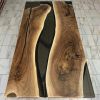 Smoke Epoxy Custom Resin Table | Dining Table in Tables by Ironscustomwood. Item composed of walnut and synthetic