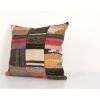 Decorative Vintage Kilim Patchwork Rug Pillow with Modern Sy | Cushion in Pillows by Vintage Pillows Store
