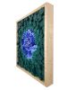 A Blue Peony | Wall Sculpture in Wall Hangings by StainsAndGrains. Item made of wood compatible with contemporary and industrial style