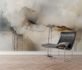 Amber Drift — Abstract Luxury Wallpaper Mural | Wall Treatments by ELLE WALLS