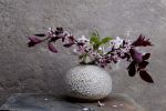 Round Moon vase- sea urchin | Vases & Vessels by Laima Ceramics. Item made of stoneware