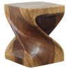 Haussmann® Original Wood Twist Stool 10 in SQ x 12 in | Chairs by Haussmann®