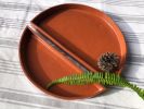 Lunar Ceramic Tray Set | Terracotta | Serving Tray in Serveware by Studio Patenaude