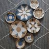 African Wall Plates Decoration Set of 8 | Decorative Plate in Decorative Objects by Sarmal Design. Item composed of bamboo and cotton in boho or mid century modern style
