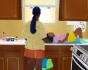 Black Girls Being | Prints in Paintings by $NP Designs