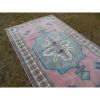 Vintage Turkish Blue Color Oushak Rug, Living Room Rug | Area Rug in Rugs by Vintage Pillows Store. Item composed of cotton & fiber