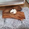 Custom Live Edge Coffee Table | Tables by Ironscustomwood. Item made of walnut