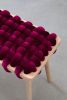 Burgundy Velvet Woven Bench 37"\ 47" | Benches & Ottomans by Knots Studio