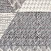 Taupe Hand Woven PET Textured Geometric Area Rug | Rugs by Swiflo