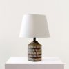 Naybu Straight Table Lamp | Lamps by Home Blitz. Item made of wood & cotton compatible with boho style