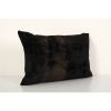 Black Handloom Ikat Pillow, Silk Velvet Lumbar Pillow | Cushion in Pillows by Vintage Pillows Store. Item composed of cotton