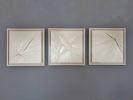 White 3D Textured Painting | Oil And Acrylic Painting in Paintings by Sarmal Design. Item composed of canvas compatible with minimalism and mid century modern style