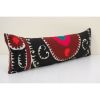 14" x 43" King Bed Vintage Cotton Suzani Bedding Pillow | Sham in Linens & Bedding by Vintage Pillows Store. Item composed of cotton