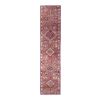 Decorative Oushak Turkish Runner With Geometric Design | Runner Rug in Rugs by Vintage Pillows Store. Item made of wool with fiber