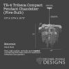 Tribeca Chandelier Pendant (9-Bulb) | Chandeliers by Michael McHale Designs. Item composed of glass
